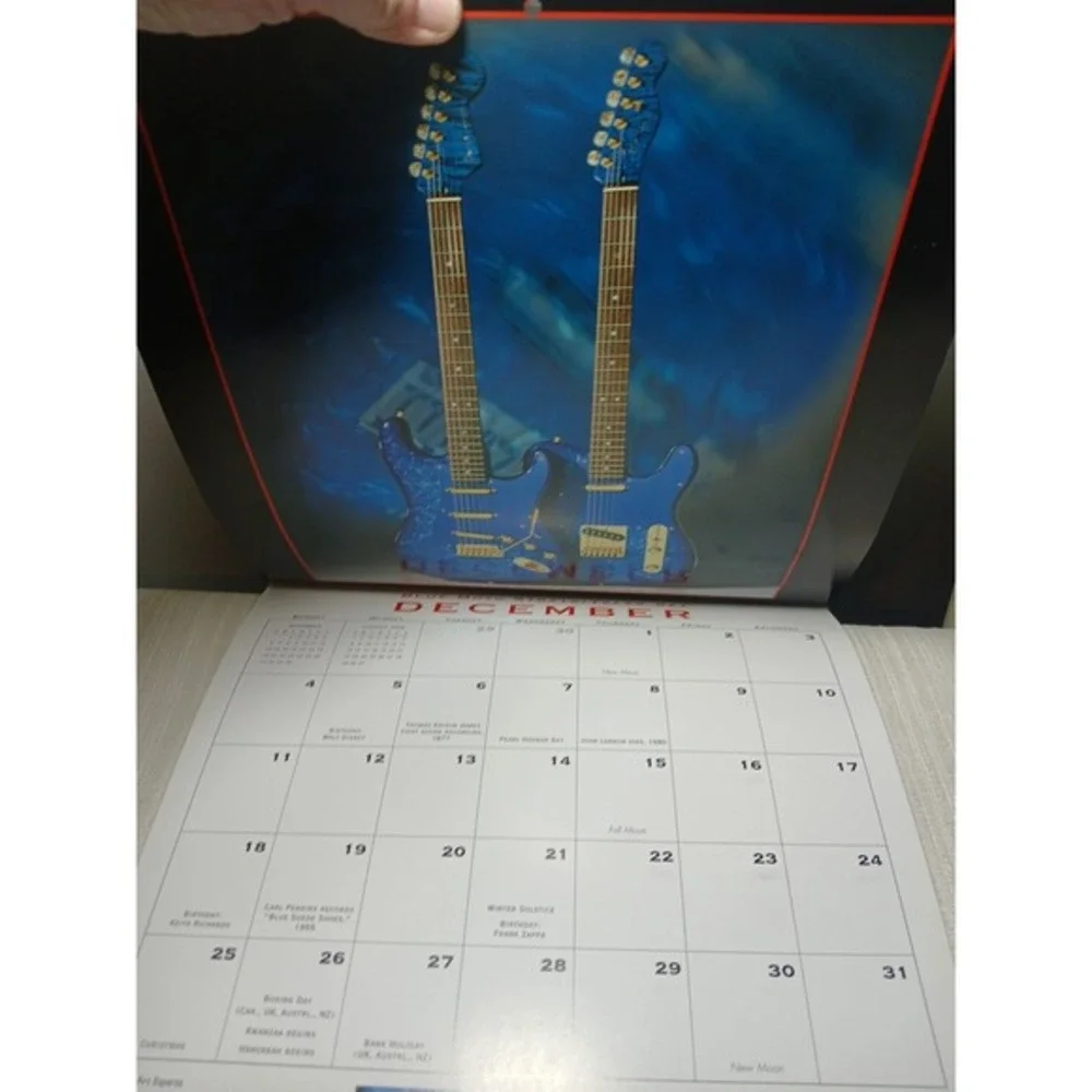 Vintage‎ 2005 Fender Guitar Custom Shop Calendar 16 Months Euc 2033